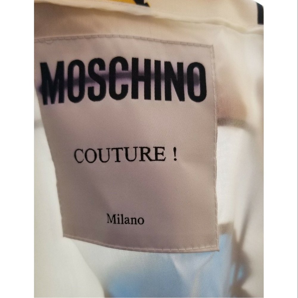 Moschino floral grid print mini dress, White, Women's Size US 8 / UK 10 NWT - Picture 11 of 11